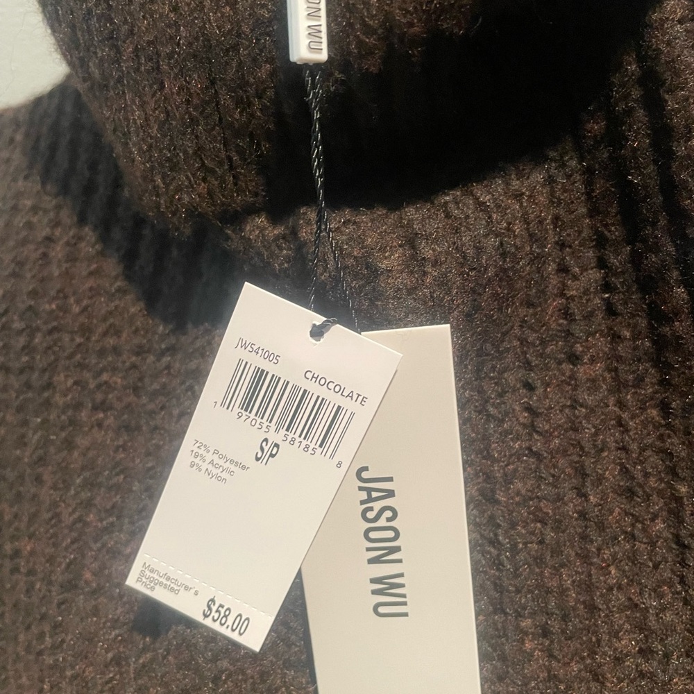 Jason Wu Dark Brown Turtleneck Sweater - Picture 7 of 9
